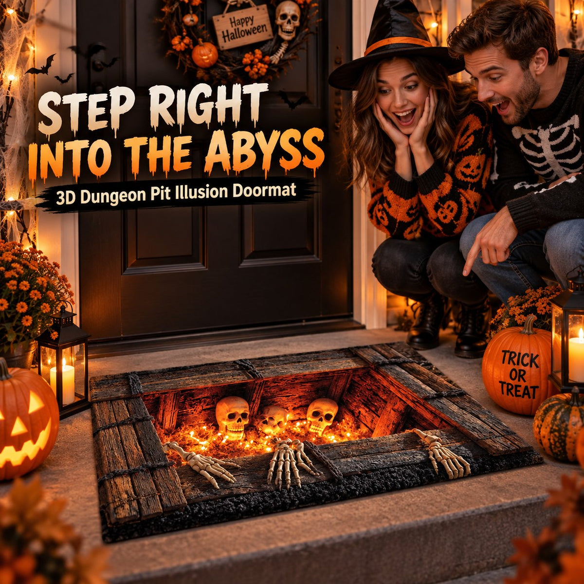Step Into the Void: Halloween 3D Illusion Mat