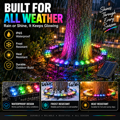 One Tree. Endless Colors. Solar RGB Landscape Ring Light!