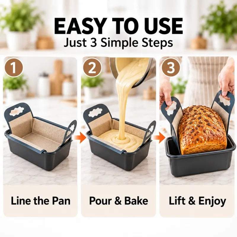 Cross Shape Food Safe Baking Liner, Simple Clean Up Alternative To Disposable Parchment Paper