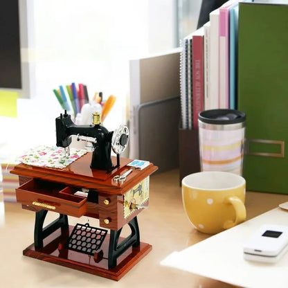 Mother's Day Mini Sewing Machine Music Box