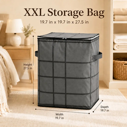 XXL 210L Storage Bag Large Capacity Moving & Closet Organizer for Quilts, Bedding & Sweaters