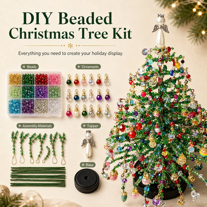 DIY Beaded Christmas Tree Kit Create Your Own Sparkling Holiday Decoration