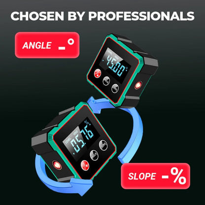 2025 Magnetic Digital Angle Finder with Electronic Laser
