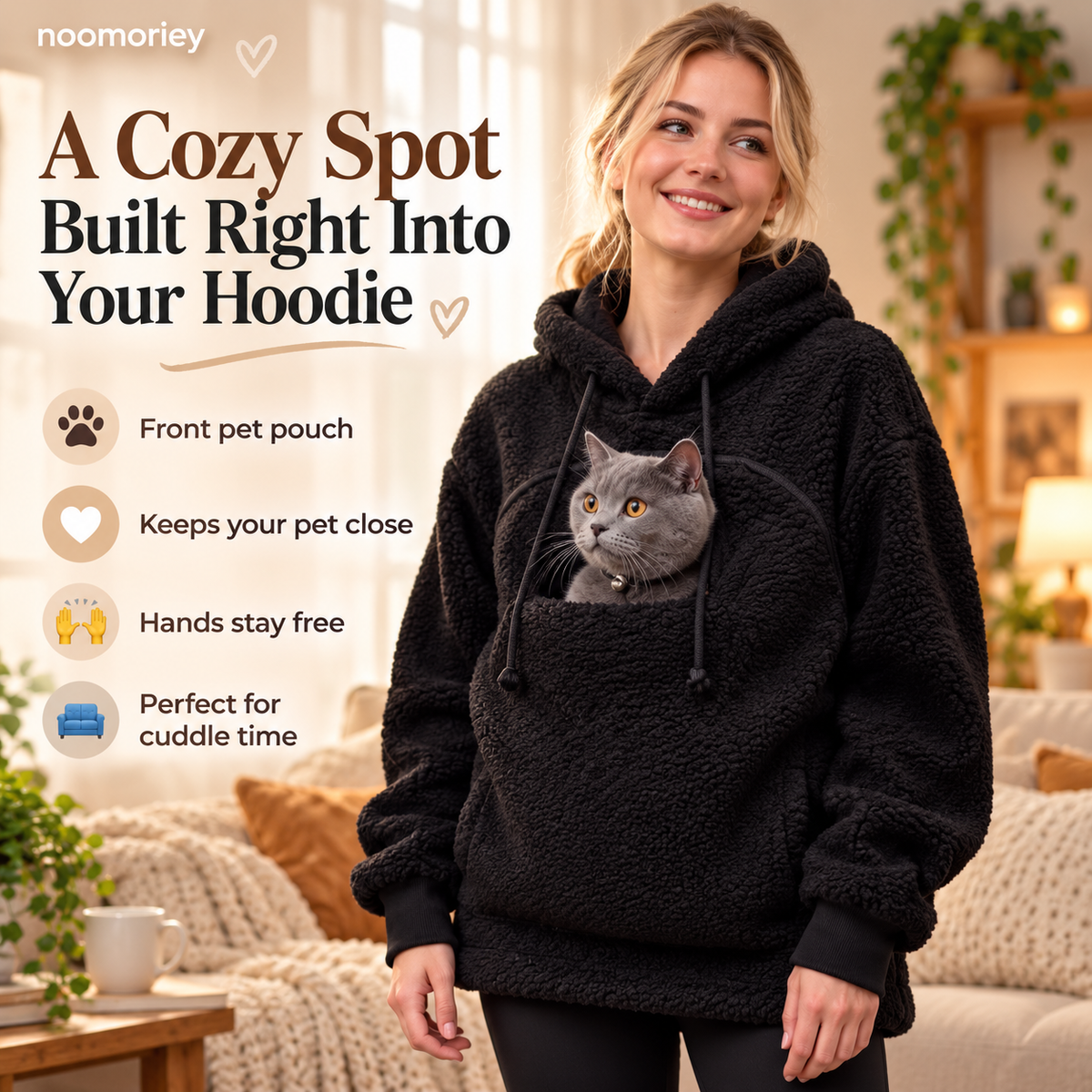 CozyPouch Pet Cuddle Hoodie