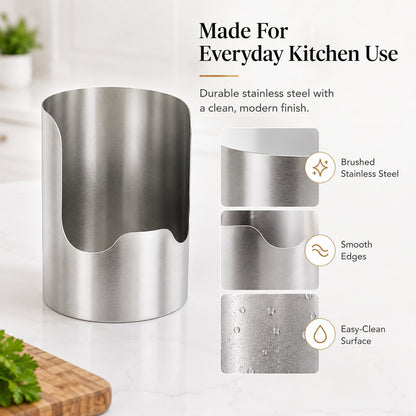 Stainless Steel Pot Lid Holder | Multi-Functional Kitchen Organizer For Lids, Cutting Boards & Utensils