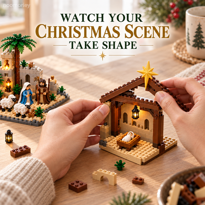Nativity Story Building Advent Calendar 24-Day Christmas Countdown Set