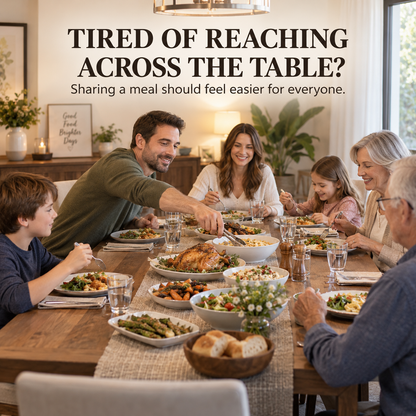 Share & Spin Expandable Lazy Susan Turntable for Dining Tables