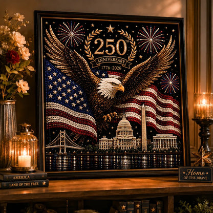 America 250th Anniversary Pearl Art Kit Stars & Stripes Skyline Limited Edition
