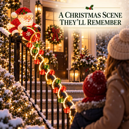 Santa Magic Gift Cascade Railing Light