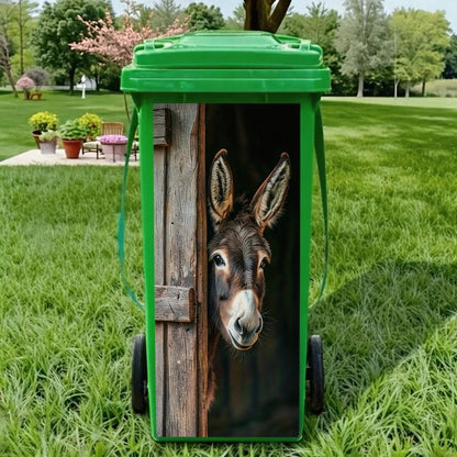 Creative Colourful Cartoon Trash Can Sticker, DIY Funny Bin Decal for Home Bathroom Kitchen&Brighten Your Community