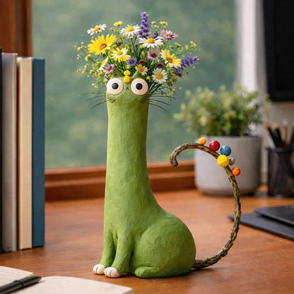 2026 Mother's Day Gifts-- Unique Cat Shaped Flower Vase