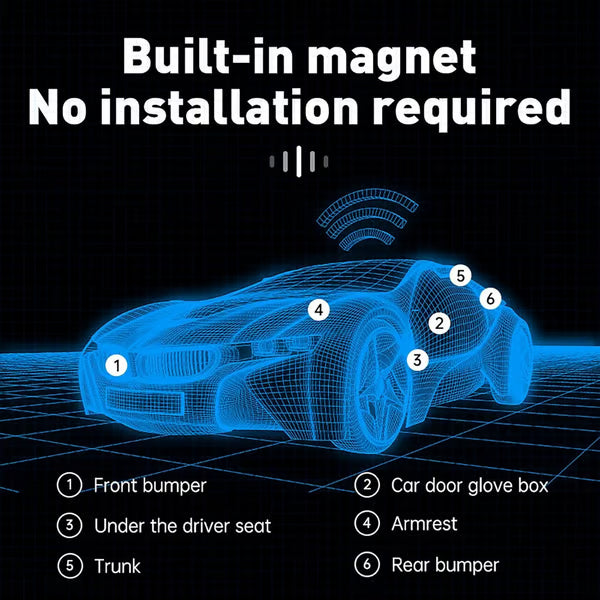 EasyFind Mini Magnetic GPS Tracker- Unlimited Distance, US & Worldwide!