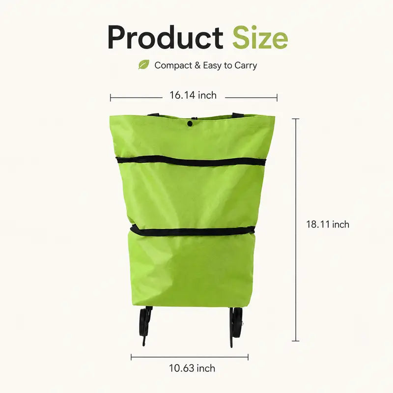 Foldable Trolley Bag with Wheels