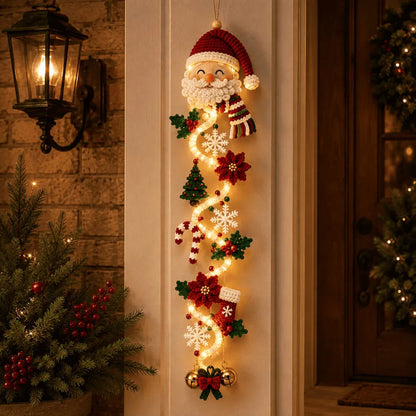 Glowing Christmas Door Hanger | 6 Festive Lighted Designs with Warm Glow