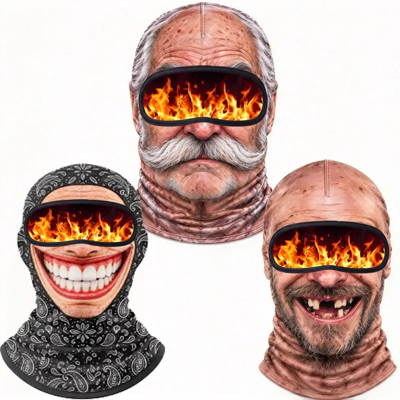 Funny Realistic 3D Printed Ski Mask