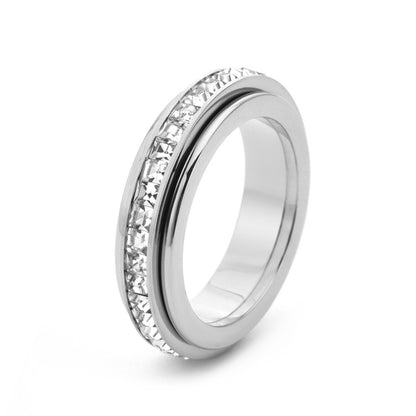 Titanium Steel Spinner Fidget Ring