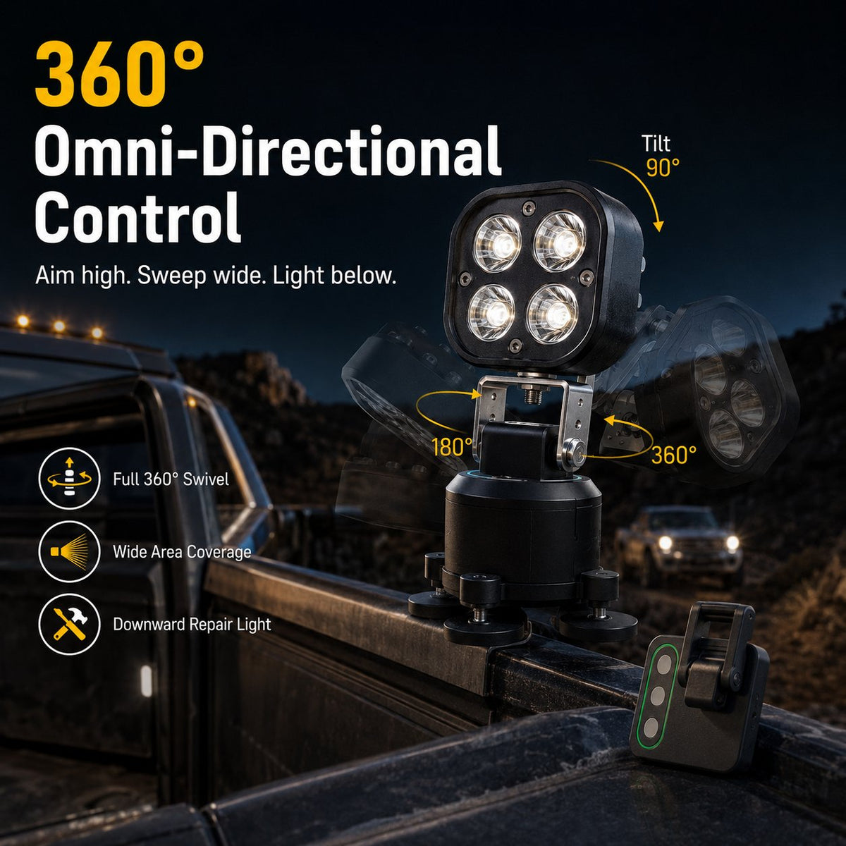 Omni-Directional Magnetic LED Pod Light