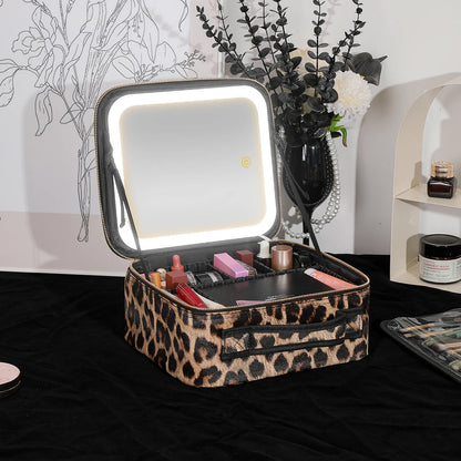 Portable LED Makeup Mirror 3 Color Light Settings