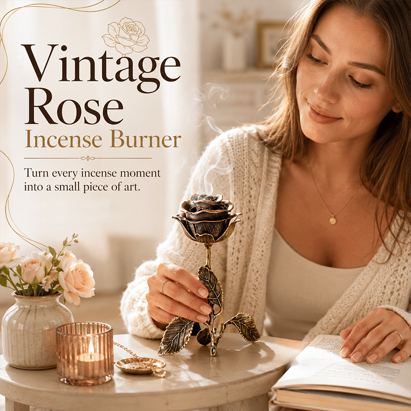 Vintage Rose Incense Burner