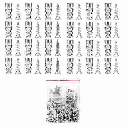 High Strength 6x14mm Hinge Repair Screws & 60-Pack Short Wall Anchors