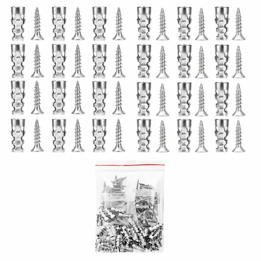 High Strength 6x14mm Hinge Repair Screws & 60-Pack Short Wall Anchors
