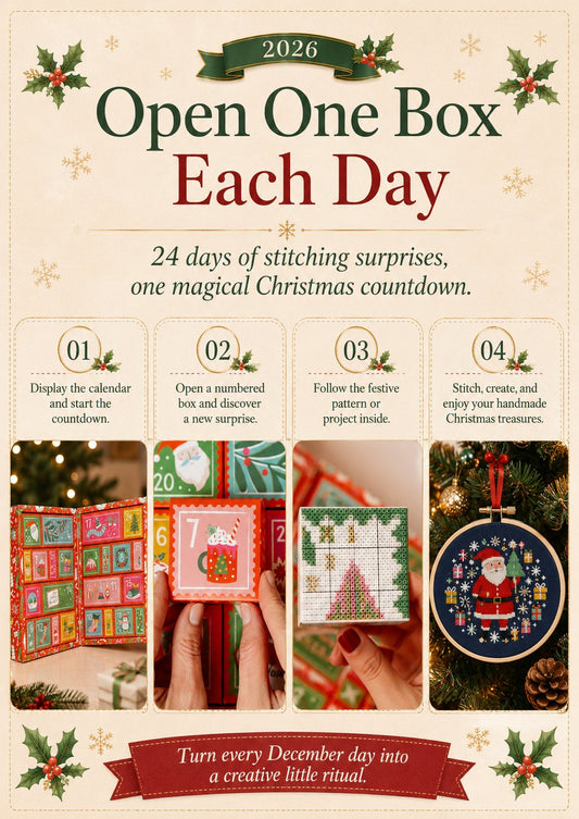 2026 Cross Stitch Advent Calendar Box