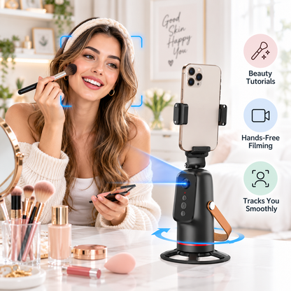 360 Auto Face Tracking Phone Holder Gesture Control Hands-Free Vlogging Stand