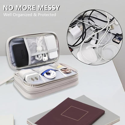 Don t Miss Out Travel Cable Organizer Pouch, Double Layers All-in-One Storage Bag for Cord