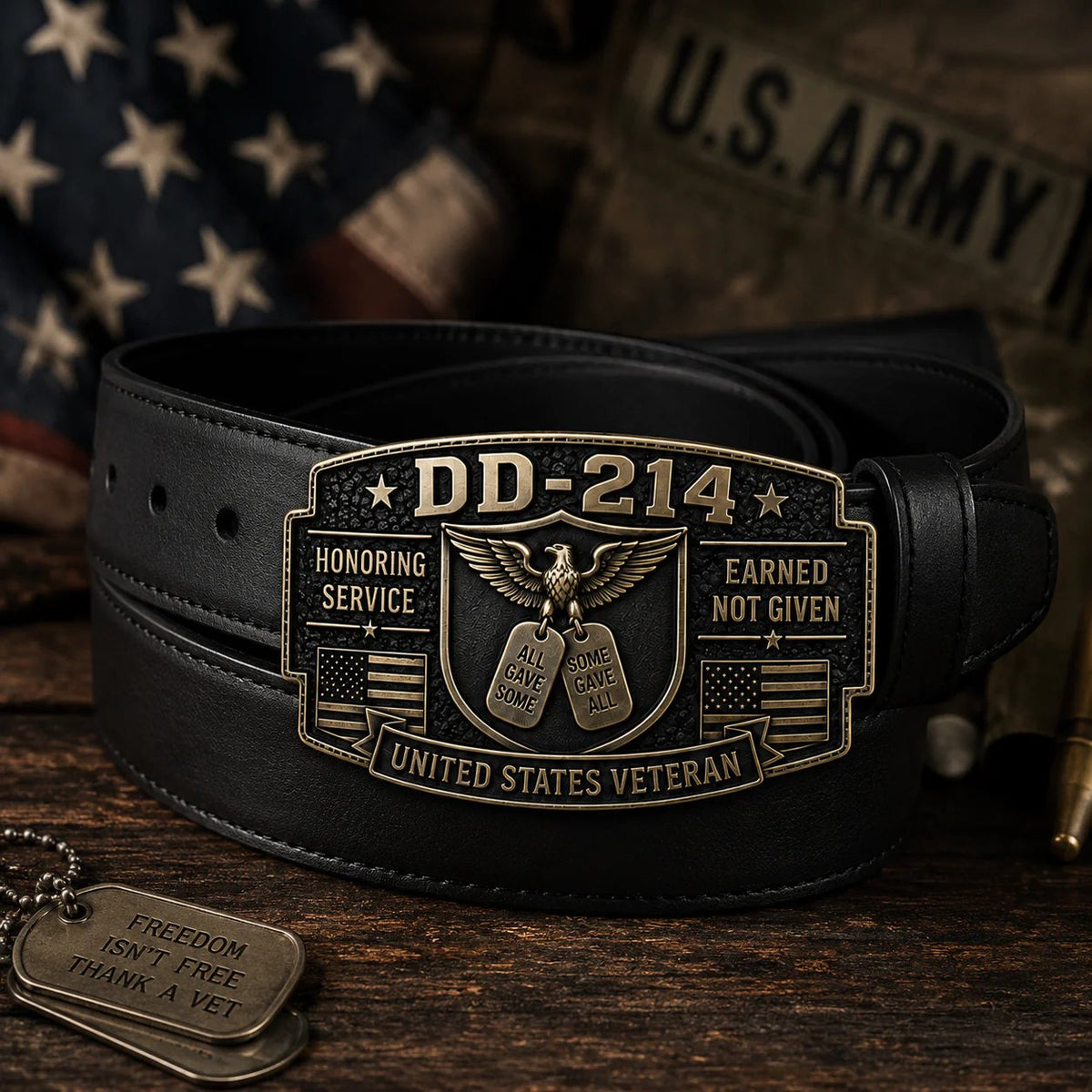 DD-214 Veteran Honor Belt Buckle ( 2026 Limited Edition)