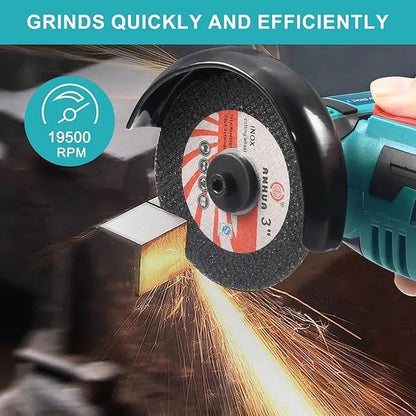 Cordless Mini Angle Grinder 19500RPM, 12V, Dual Battery, Compact & Powerful!