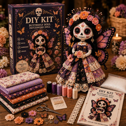 Halloween DIY Sewing Craft Kit Patchwork Hand-Stitching Set for Festive Home Decor