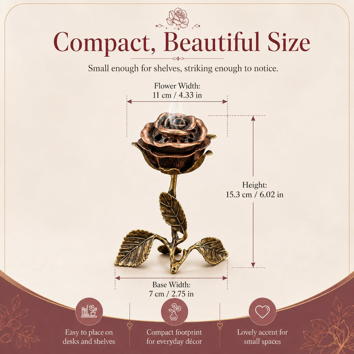 Rose Incense Burner