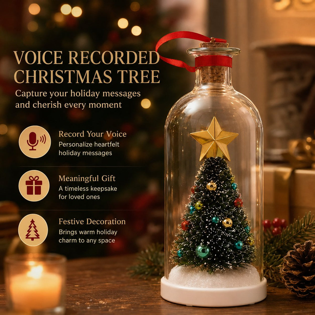 Mr. Christmas Christmas Tree Message In A Bottle