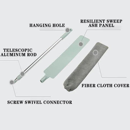 Retractable Gap Dust Cleaner With 3pcs Towels