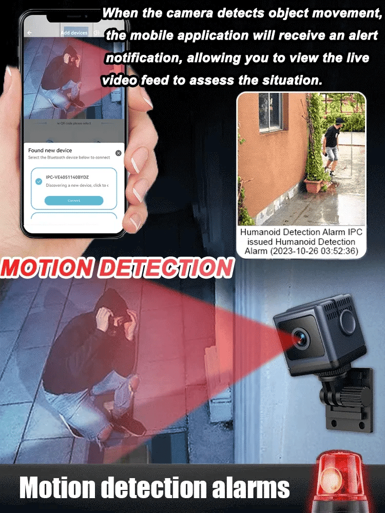 Smart WiFi Security Camera 1080P HD, Night Vision & Motion Detection