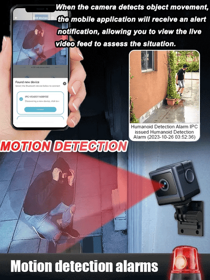 Smart WiFi Security Camera 1080P HD, Night Vision & Motion Detection