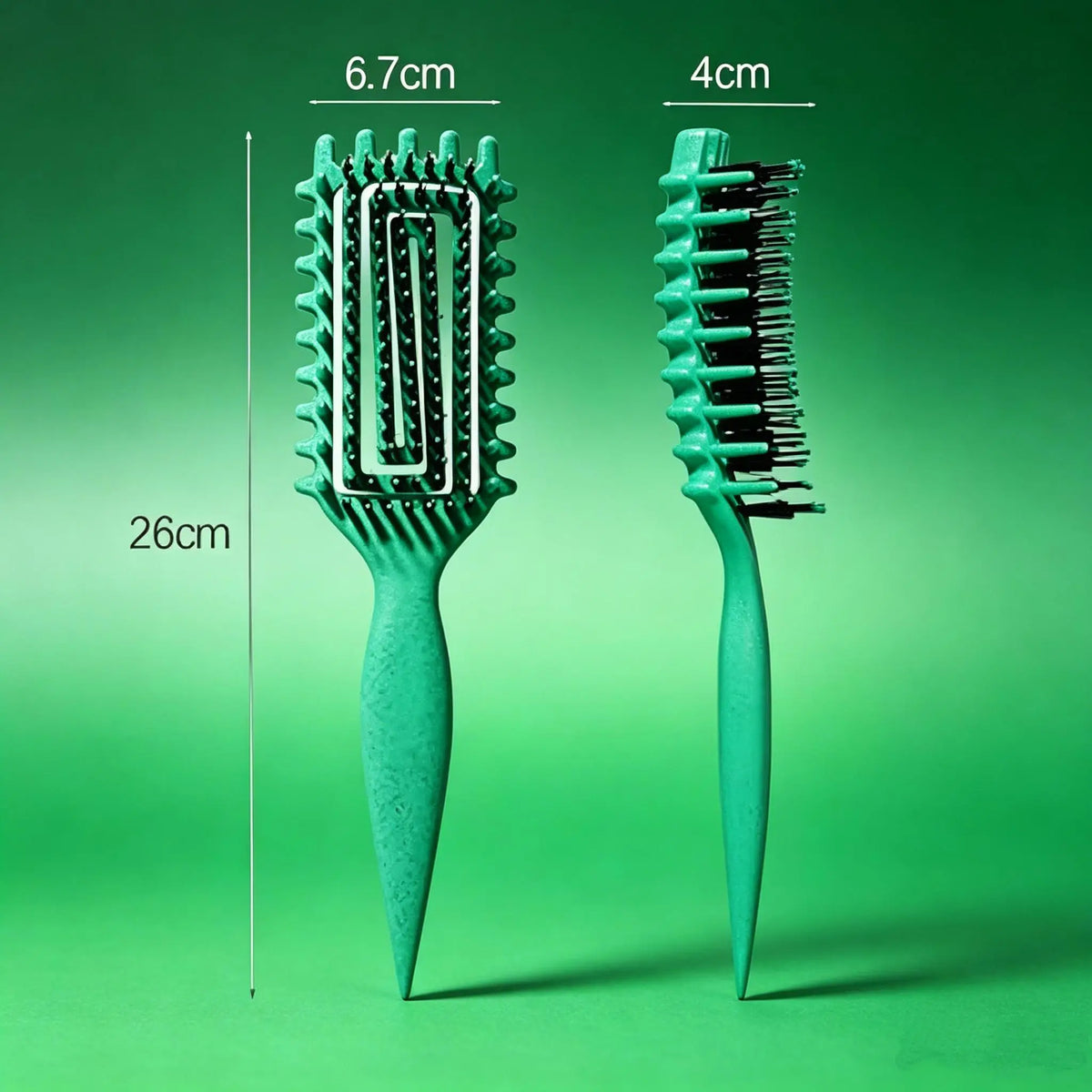Defined Curl & Volume Styling Hair Brush 3-Side Clumping & Detangling Brush