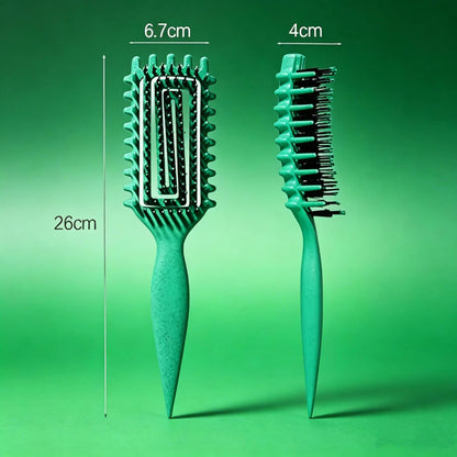 Defined Curl & Volume Styling Hair Brush 3-Side Clumping & Detangling Brush