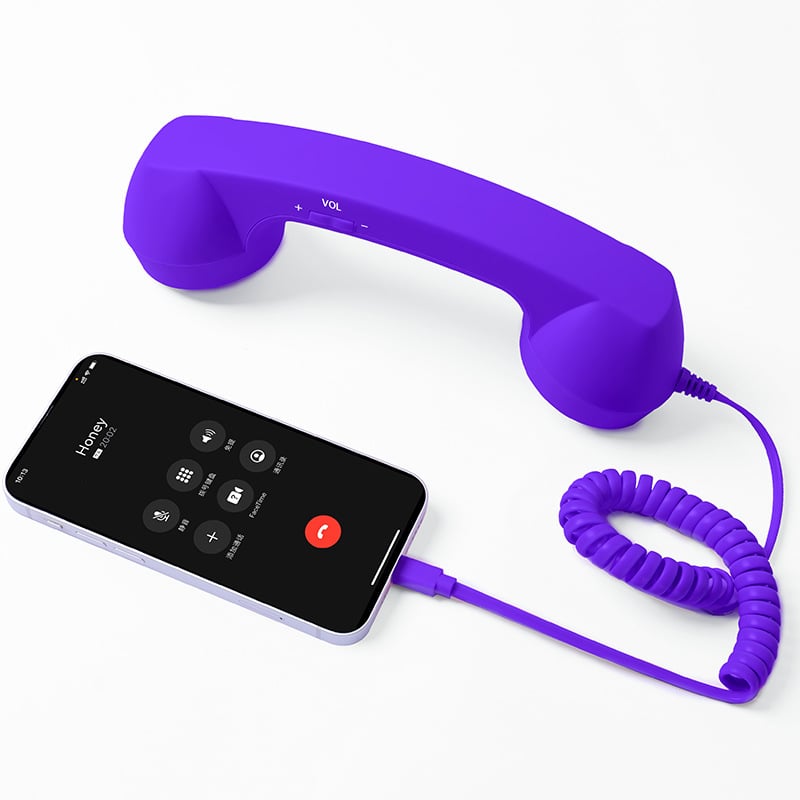 Retro Wired Telephone Handset for Smartphones | Vintage Style Phone Receiver