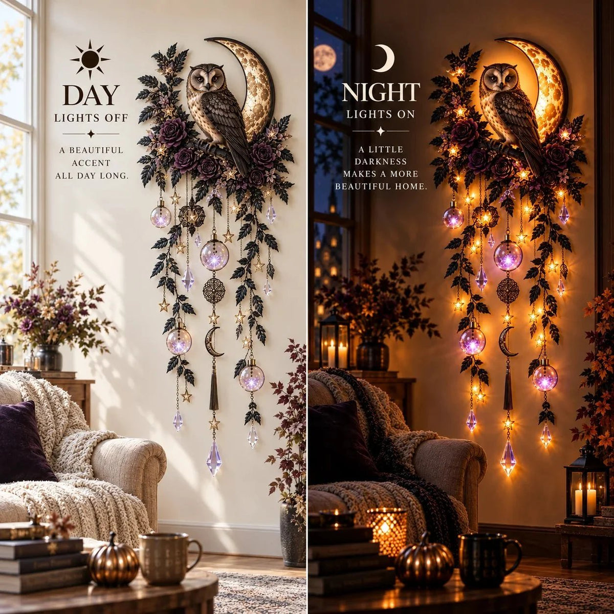 Enchanted Moon Animal Wall Light 4 Celestial Styles