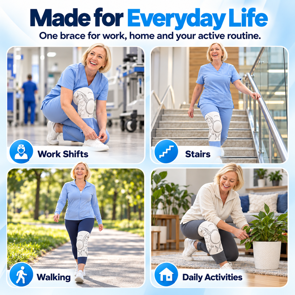 Adjustable Knee Support Brace Compression & Stability for Everyday Movement