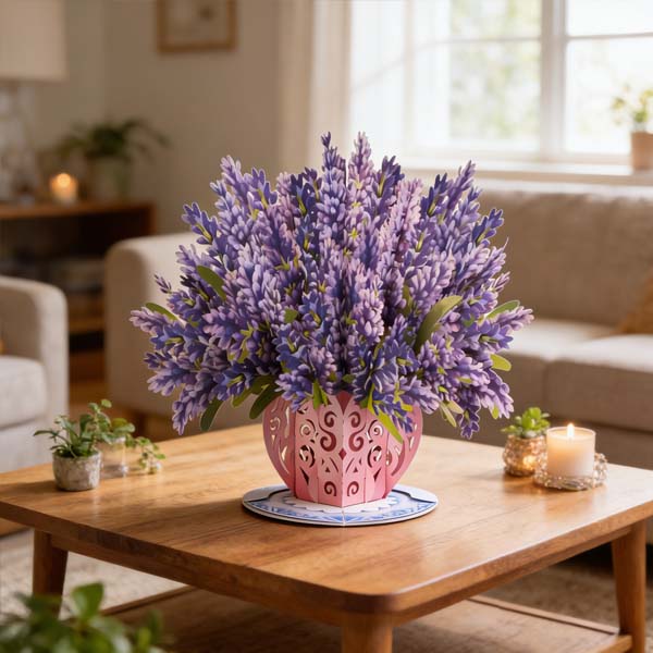 Forever-Blooming 3D Flower Pop-Up Card