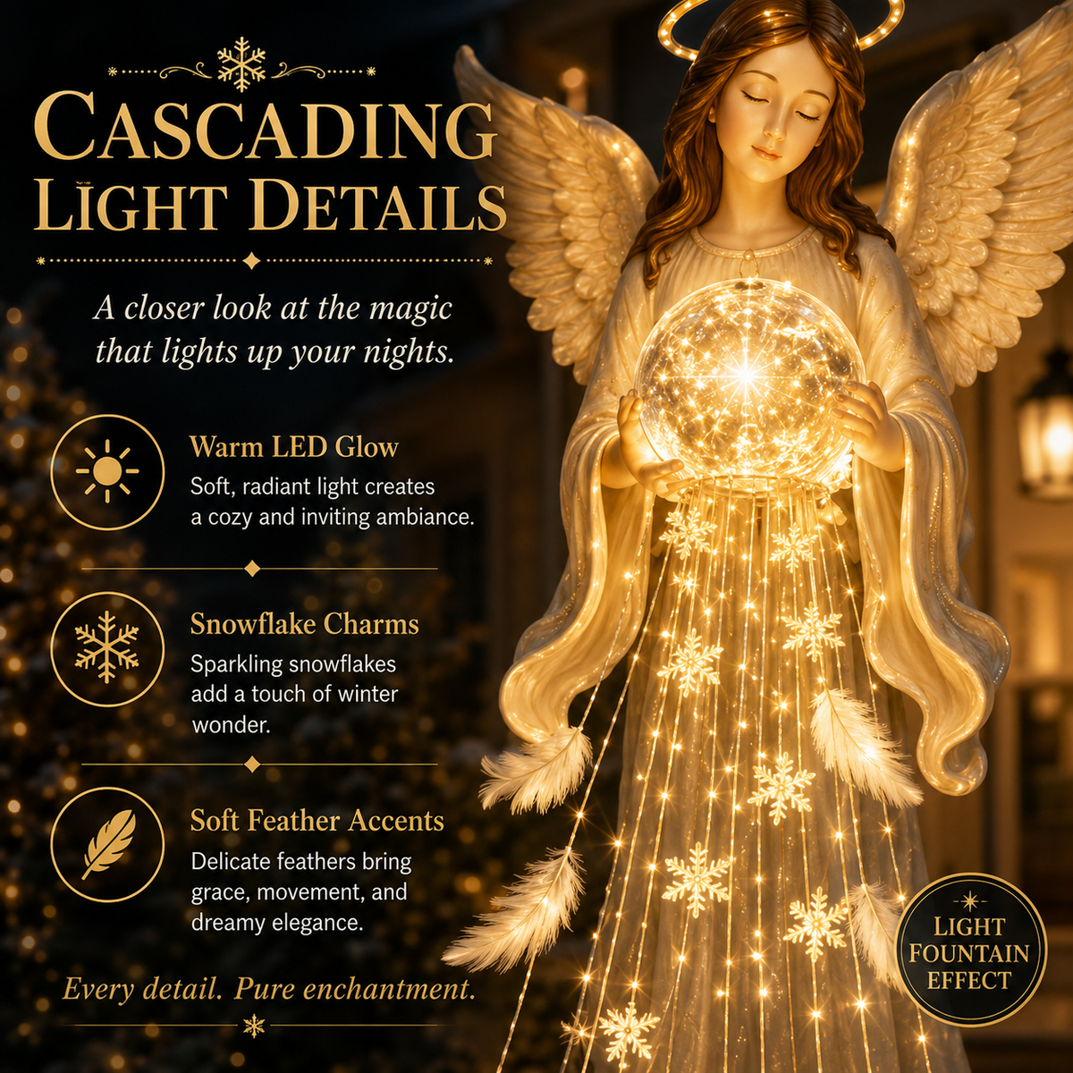 Solar Angel Remembrance Garden Light Peaceful Angel Glow for Gardens, Memorials & Outdoor Spaces