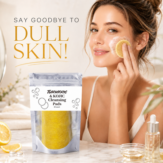 Natural Turmeric & Kojic Acid Gentle Face Cleansing Pads