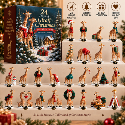24 Days of Giraffe Christmas 24 Unique Holiday Characters