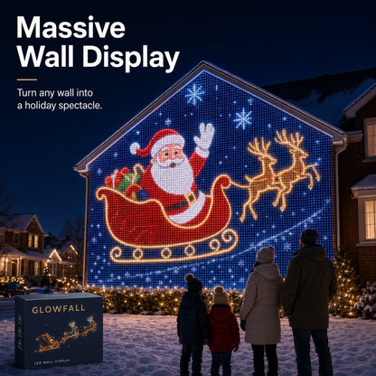 Early Christmas Christmas LED House Net & Smart Outdoor Wall Curtain Light