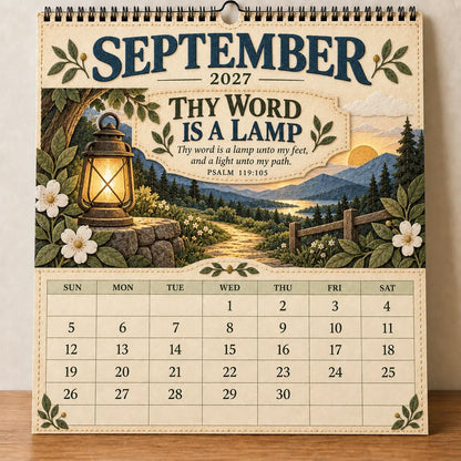 2027 Psalms Wall Calendar | Monthly Scripture & Christian Artwork