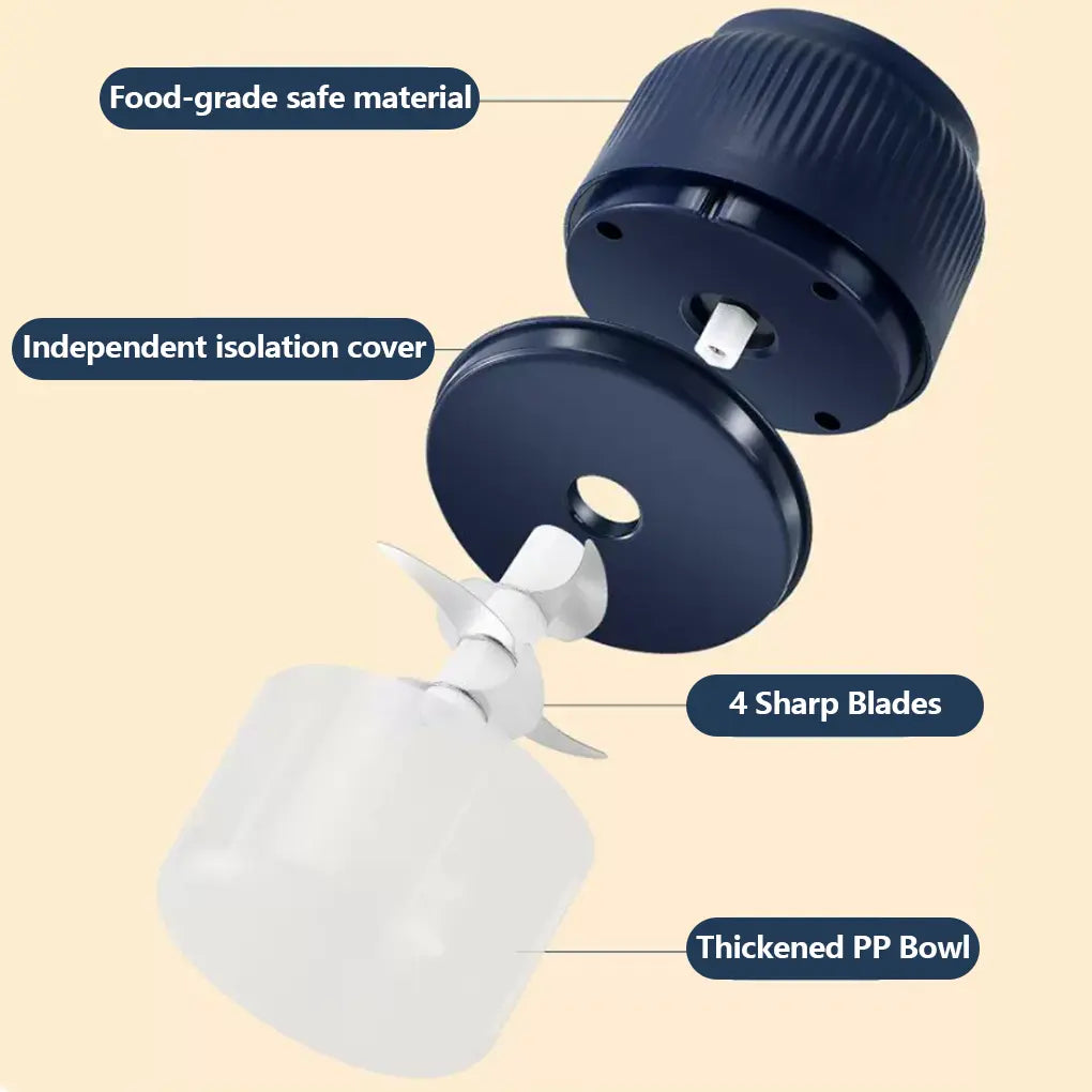 🔥 50K+ Sold | ✨ Mini Electric Food Chopper – One-Press Garlic & Veggie Prep！ 🍳🥕🧄