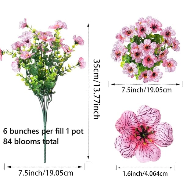 UV Resistant Colorful Artificial Flower