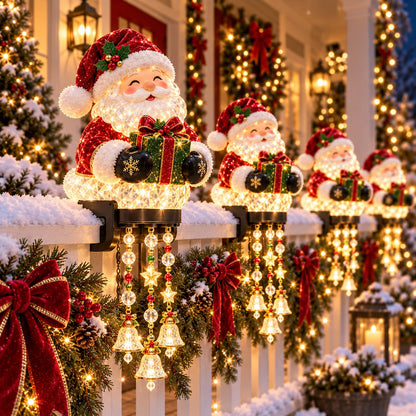Christmas Porch Railing Lights 4 Festive Character Designs